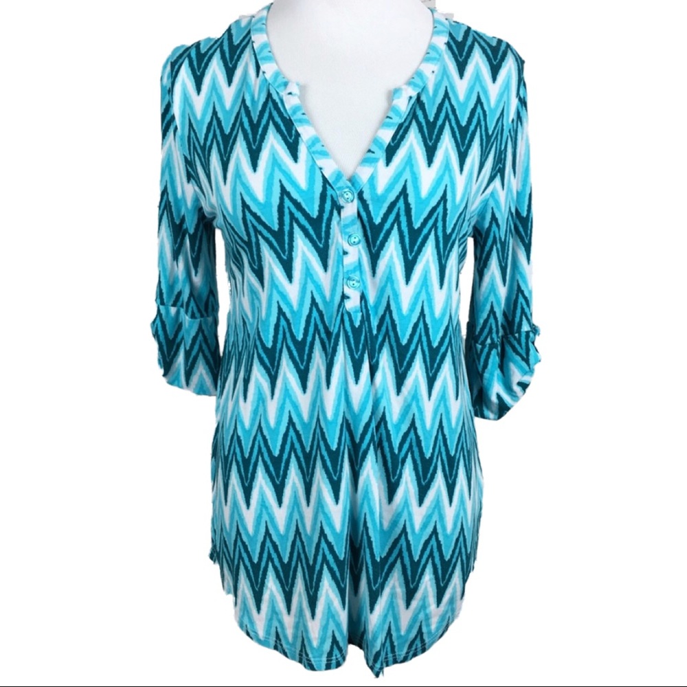 Stitch Fix Pixley Medium Woman's Chevron Top
